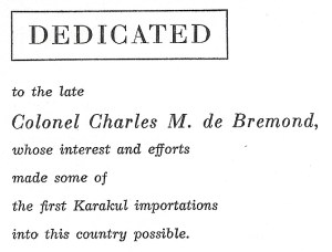 Dedication to Charles de Bremond